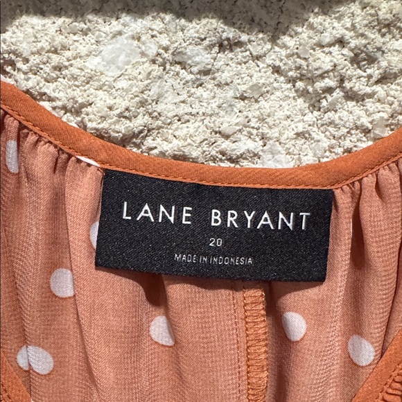 Lane Bryant Fully lined Polka Dot Sleeveless Top - Picture 5 of 5